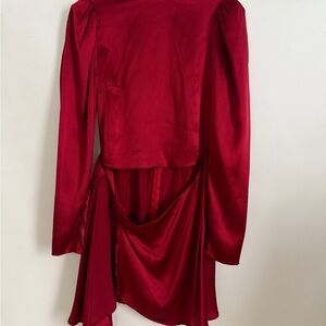 Reformation Josefine 100% Silk Wrap Dress